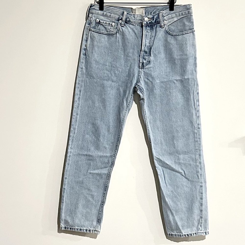 NEW Everlane Light Blue The Relaxed Straight Fit Jeans - Size 27 Regular